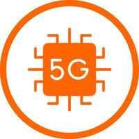 5g creativo icona design vettore