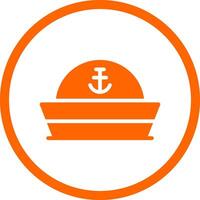 marinaio cappello creativo icona design vettore