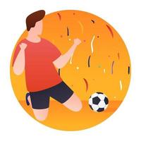 concetti di celebrazione del calcio vettore