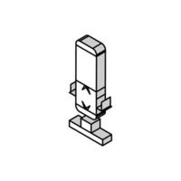 Audio mic microfono isometrico icona vettore illustrazione