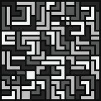 monocromatico labirinto modello piazza sfondo. astratto geometrico modello vettore
