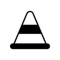 traffico cono icona simbolo vettore modello collezione