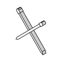 aghi maglieria lana isometrico icona vettore illustrazione