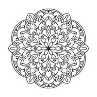 schema mandala decorativo e ornamentale design per colorazione pagina vettore