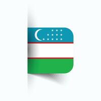 Uzbekistan nazionale bandiera, Uzbekistan nazionale giorno, eps10. Uzbekistan bandiera vettore icona
