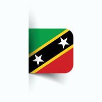 santo kitts e nevis nazionale bandiera, santo kitts e nevis nazionale giorno, eps10. santo kitts e nevis bandiera vettore icona