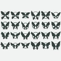 collezione di farfalla loghi vettore