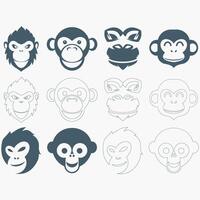 collezione di scimmia logo vettore