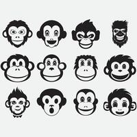 collezione di scimmia logo vettore
