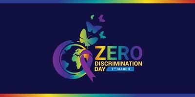 zero discriminazione giorno 1 marzo. vettore grafico di zero discriminazione giorno bene per zero discriminazione giorno celebrazione, noi celebrare il giusto di tutti per vivere un' pieno e produttivo vita