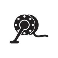 pesca bobina logo icona design vettore illustrazione