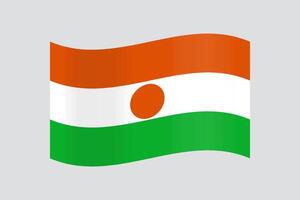 Niger bandiera nel vettore design