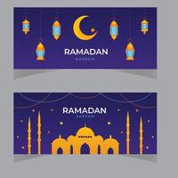 islamico Ramadan sfondo per sociale media copertina modello vettore
