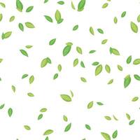 verde tè le foglie senza soluzione di continuità modello. vettore illustrazione per tessili, involucro carta, sfondo.