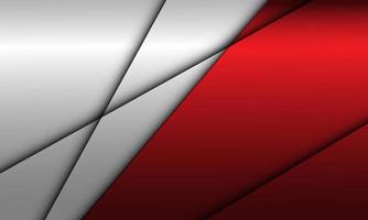 astratto rosso metallizzato argento geometrico ombra croce barra design moderno sfondo futuristico vettore