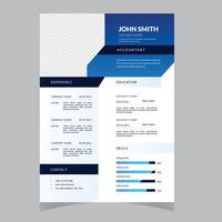 curriculum vitae design modello, CV disegno, multiuso curriculum vitae design vettore