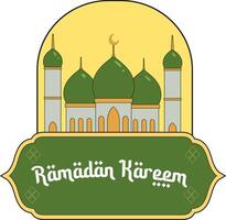 Ramadan kareem islamico sfondo vettore. grafico design per il decorazione di regalo certificati, striscioni, carta e volantino. vettore