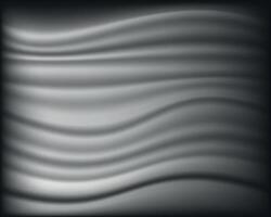 astratto ondulato tessuto lusso struttura, bianca seta tessuto sfondo con morbido e liscio onda struttura per bandiera sfondo, liscio raso stoffa drappeggio e realistico 3d illustrazione vettore