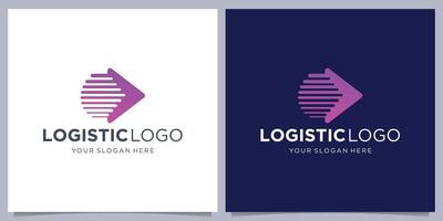 logistica azienda vettore logo. freccia icona. consegna icona. freccia vettore, consegna servizio logo.