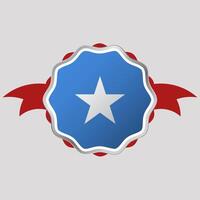 creativo Somalia bandiera etichetta emblema vettore