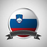 vettore slovenia il giro bandiera bandiera vettore illustrazione