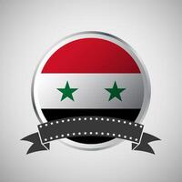 vettore Siria il giro bandiera bandiera vettore illustrazione