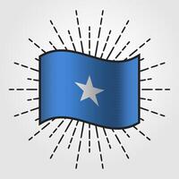 Vintage ▾ Somalia nazionale bandiera illustrazione vettore