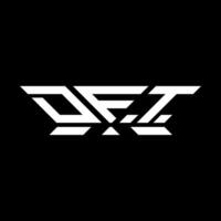 dft lettera logo vettore disegno, dft semplice e moderno logo. dft lussuoso alfabeto design