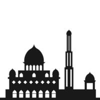 islamico moschea silhouette vettore