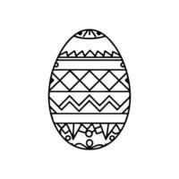 Pasqua uova linea ornato disegno, Pasqua uova linea ornato design illustrazione, vettore