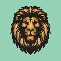 leoni viso portafortuna logo design vettore illustrazione per marca identità icona e reale re Leone