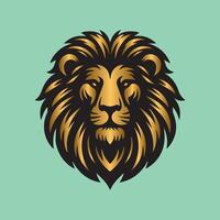 leoni viso portafortuna logo design vettore illustrazione per marca identità icona e reale re Leone