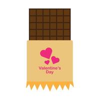 San Valentino cioccolato icona vettore
