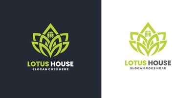 loto Casa logo design con creativo concetto gratuito vettore