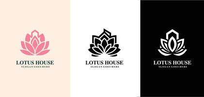 loto Casa logo design con creativo concetto gratuito vettore