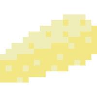 formaggio cartone animato icona nel pixel stile vettore