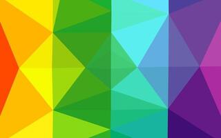 luce multicolore, sfondo astratto mosaico vettoriale arcobaleno.
