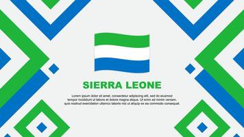 sierra Leone bandiera astratto sfondo design modello. sierra Leone indipendenza giorno bandiera sfondo vettore illustrazione. sierra Leone modello