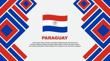 paraguay bandiera astratto sfondo design modello. paraguay indipendenza giorno bandiera sfondo vettore illustrazione