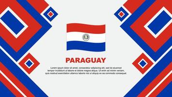 paraguay bandiera astratto sfondo design modello. paraguay indipendenza giorno bandiera sfondo vettore illustrazione. paraguay cartone animato