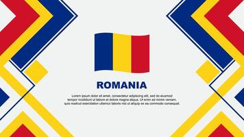 Romania bandiera astratto sfondo design modello. Romania indipendenza giorno bandiera sfondo vettore illustrazione. Romania bandiera