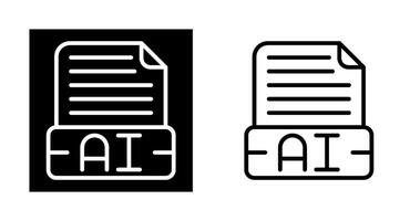 documento formato vettore icona
