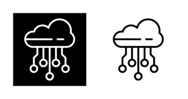 icona del vettore di cloud computing