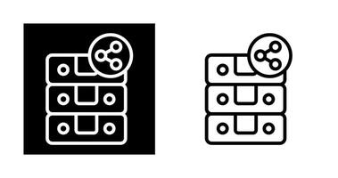 server condivisione vettore icona