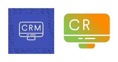 crm analitica vettore icona