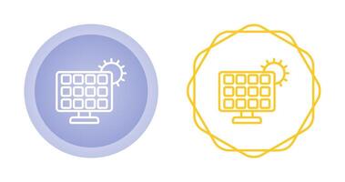 solare pannello caricabatterie vettore icona