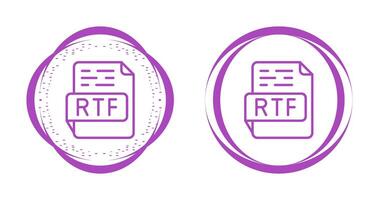 rtf vettore icona