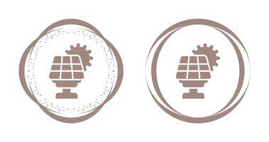 solare pannello vettore icona