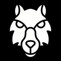 icona di vettore di lupo