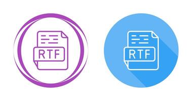 rtf vettore icona